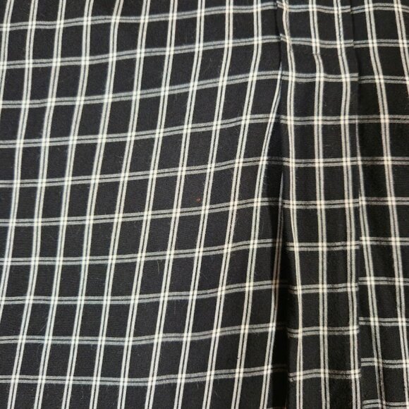 J. Jill Plaid Peter Pan Collar Top Women Size 3X Black Button Back Preppy Fall - Picture 9 of 9